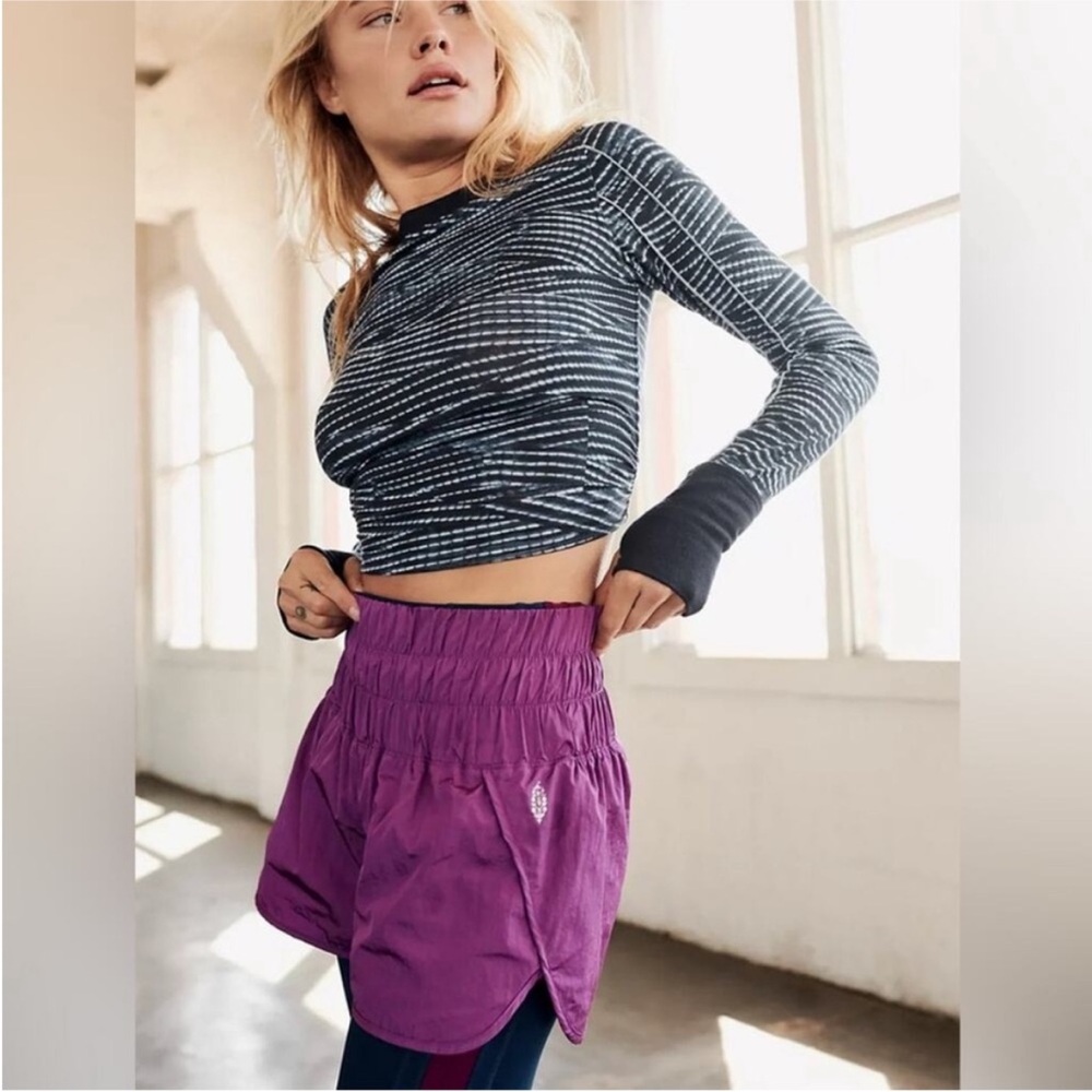 Free People Movement The Way Home Purple Shorts XL